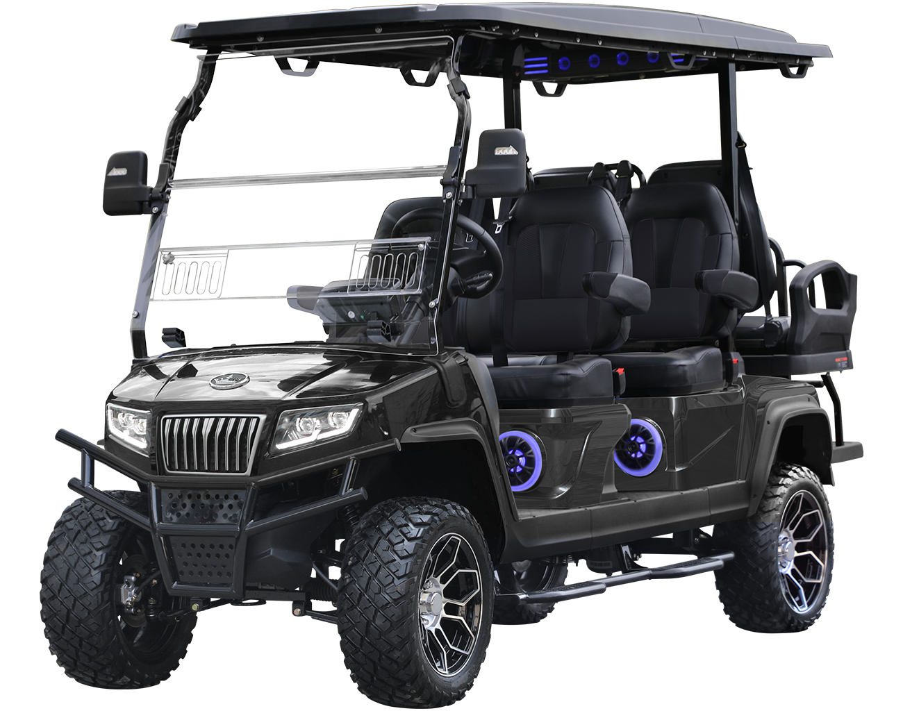 Evolution D5 Maverick golf cart in Black Sapphire